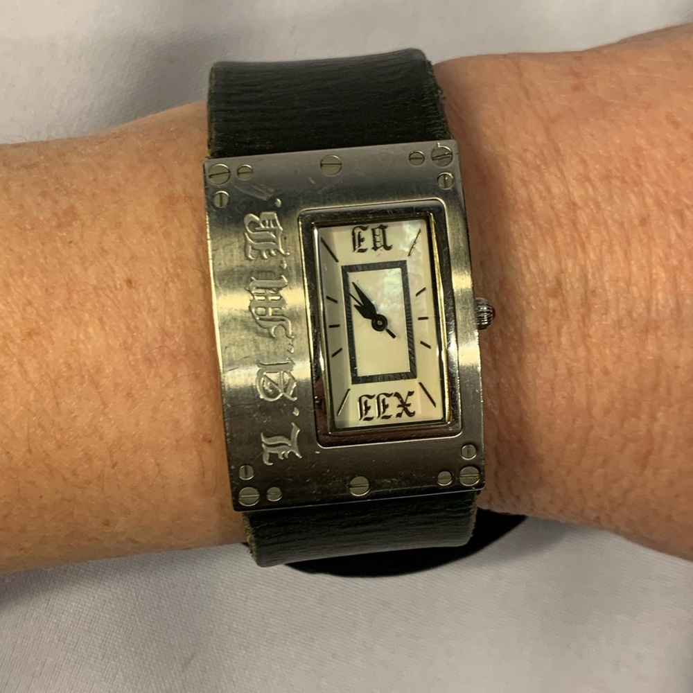 L.A.M.B. Silver and Black Watch